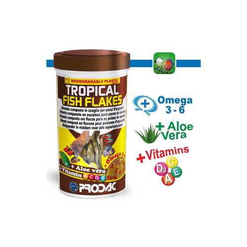 Prodac Tropical Fish Flakes (250ml)