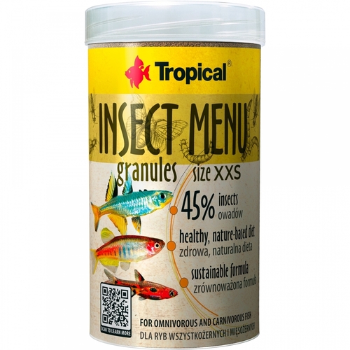 TROPICAL INSECT MENU GRANULES SIZE XXS (100ML)
