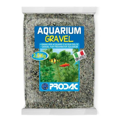 Areia Cinzenta Fina para Aquário – Prodac 2,5 kg