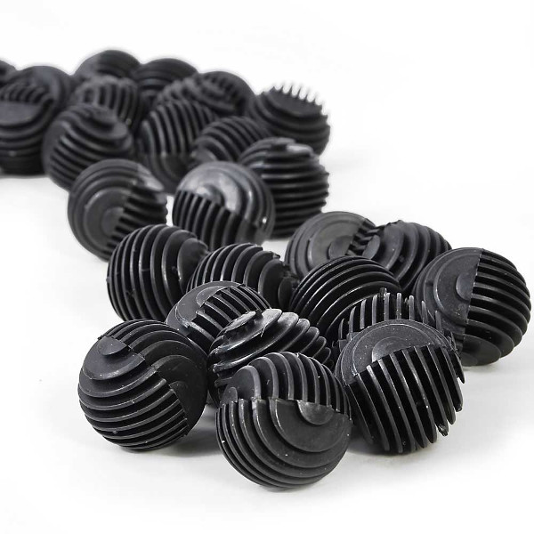 25 Biobolas Pretas 3,4cm
