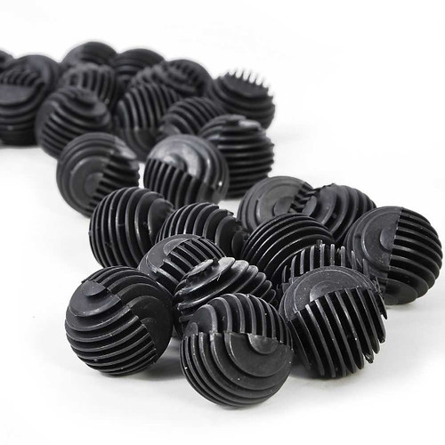 25 Biobolas Pretas 3,4cm